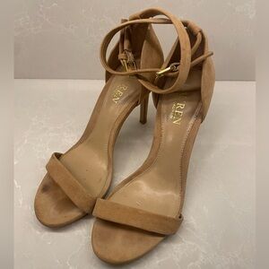 Lauren Ralph Lauren Tan Suede Heels